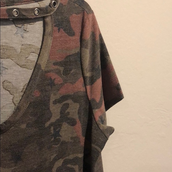 🆕 Mauve Short Sleeve Camo Dress - Picture 4 of 5